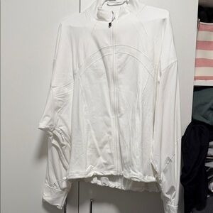 Lululemon Athletica Crisp White Zip Jacket